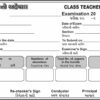 66. Class Teacher Report